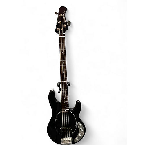 Used 2016 Ernie Ball Music Man Stingray H Neck Thru Black Electric Bass Guitar Black