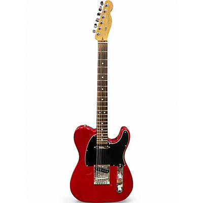 Used 2016 Fender American Deluxe Telecaster Crimson Red Trans Solid Body Electric Guitar