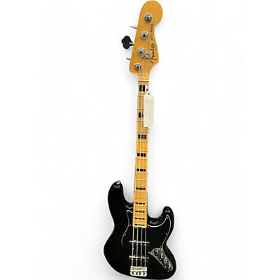 Fender Used 2016 Fender American Elite Jazz Bass Black Electric Bass Guitar