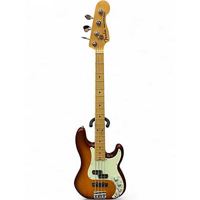 Used 2016 Fender American Elite Precision Bass 2 Color Sunburst Electric Bass Guitar