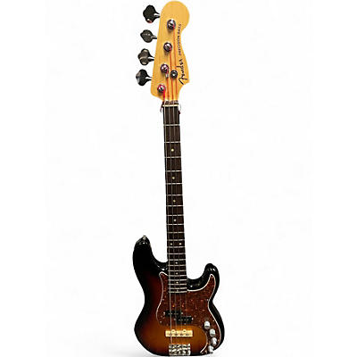 Used 2016 Fender American Elite Precision Bass 3 Color Sunburst Electric Bass Guitar