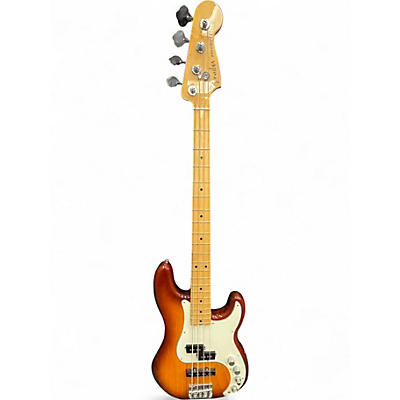 Used 2016 Fender American Elite Precision Bass® Tobacco Burst Electric Bass Guitar