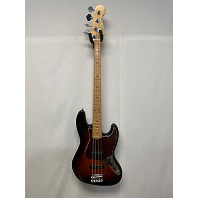 Fender Used 2016 Fender American Standard Jazz Bass 3 Color Sunburst Electric Bass Guitar