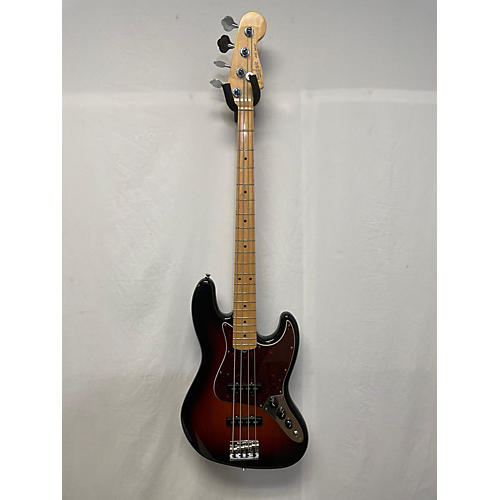 Fender Used 2016 Fender American Standard Jazz Bass 3 Color Sunburst Electric Bass Guitar 3 Color Sunburst