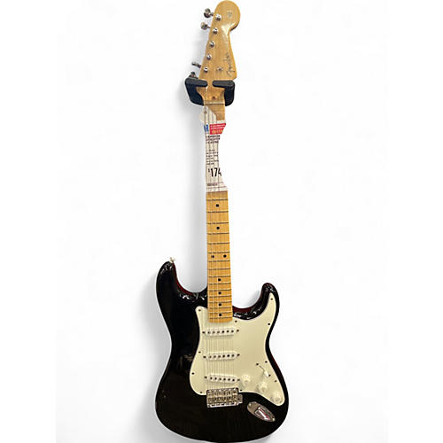 Used 2016 Fender American Vintage 1956 Stratocaster Black Solid Body Electric Guitar Black