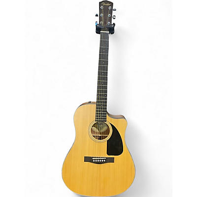 Used 2016 Fender CD100CE Natural Acoustic Electric Guitar