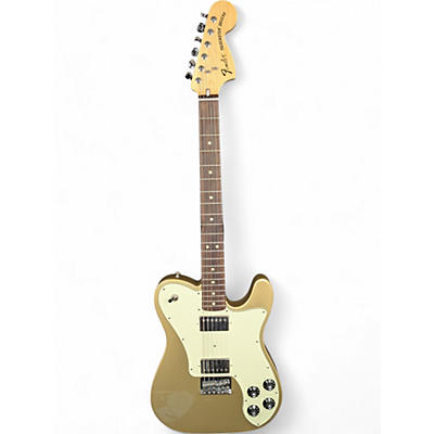 Fender Used 2016 Fender Chris Shiflett Telecaster Deluxe Shoreline Gold Solid Body Electric Guitar