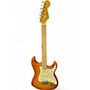 Used 2016 Fender Custom Dlx Stratocaster Flamed Amber Solid Body Electric Guitar Flamed Amber