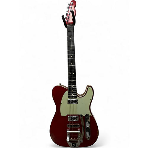 Used 2016 Fender DOUBLE TVJ TELE RELIC Candy Apple Red Metallic Solid Body Electric Guitar Candy Apple Red Metallic