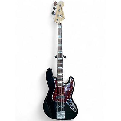 Used 2016 Fender Deluxe Active Jazz Bass Black Electric Bass Guitar Black Electric Bass Guitar