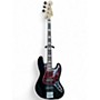 Used 2016 Fender Deluxe Active Jazz Bass Black Electric Bass Guitar Black Electric Bass Guitar Black