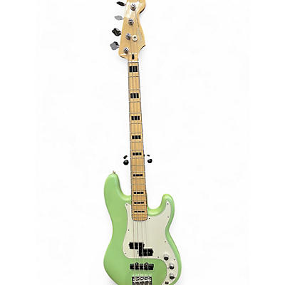 Used 2016 Fender Deluxe Precision Bass Special Surf Green Electric Bass Guitar