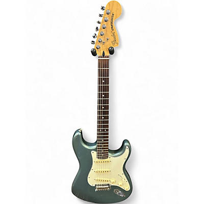 Used 2016 Fender Deluxe Roadhouse Stratocaster Mystic Ice Blue Solid Body Electric Guitar