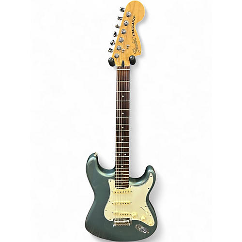 Used 2016 Fender Deluxe Roadhouse Stratocaster Mystic Ice Blue Solid Body Electric Guitar Mystic Ice Blue