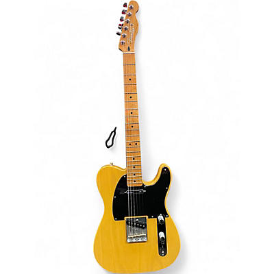 Used 2016 Fender Deluxe Telecaster Maple Neck Butterscotch Blonde Solid Body Electric Guitar