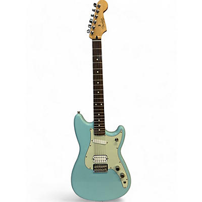 Used 2016 Fender Duo Sonic HS Daphne Blue Solid Body Electric Guitar