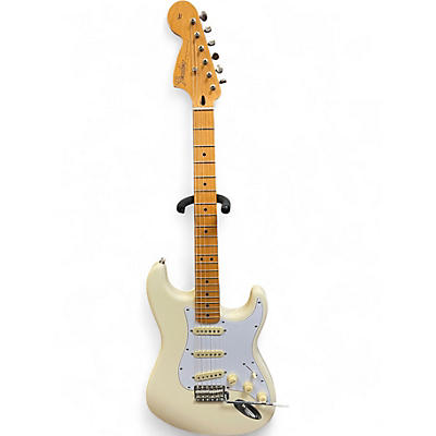 Used 2016 Fender Jimi Hendrix Stratocaster Olympic White Solid Body Electric Guitar