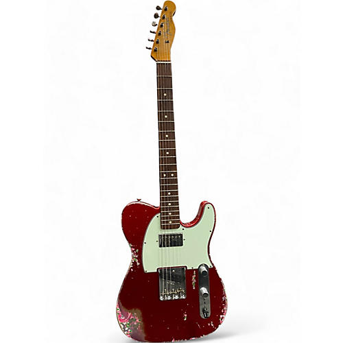 Fender Used 2016 Fender LTD 60s HS Telecaster Relic Aged Candy Apple Red of Pink Paisley Solid Body Electric Guitar Aged Candy Apple Red of Pink Paisley