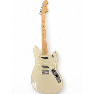 Used 2016 Fender Mustang Olympic White Solid Body Electric Guitar