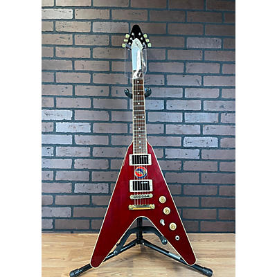 Gibson Used 2016 Gibson DAVE MUSTAINE FLYING V Maroon Solid Body Electric Guitar