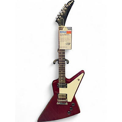 Used 2016 Gibson Explorer Wine Red Solid Body Electric Guitar