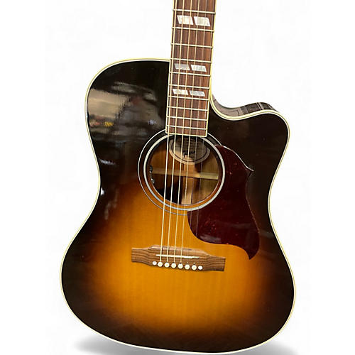 Used 2016 Gibson Hummingbird Pro Natural Acoustic Electric Guitar Natural