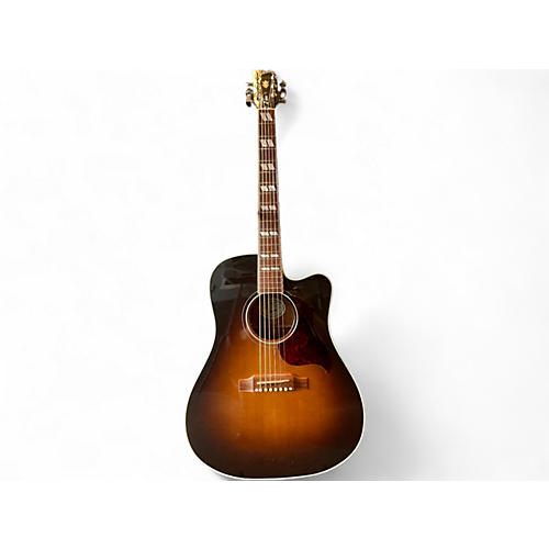 Used 2016 Gibson Hummingbird Pro Tobacco Burst Acoustic Electric Guitar Tobacco Burst