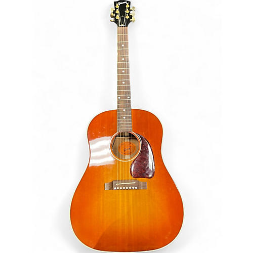 Used 2016 Gibson J45 Custom shop Cherry Acoustic Electric Guitar Cherry