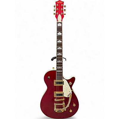 Used 2016 Gretsch Guitars G5434TG ELECTROMATIC PROJET TWO TONE CANDY APPLE RED AND WHITE Solid Body Electric Guitar