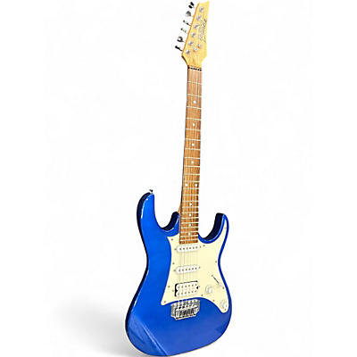Used 2016 Ibanez Gio Ax Blue Solid Body Electric Guitar