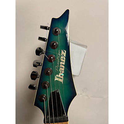 Ibanez Used 2016 Ibanez RG652FX Nebula Green Burst Solid Body Electric Guitar