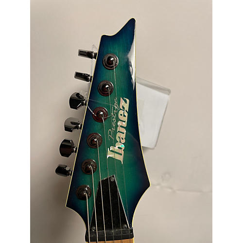 Ibanez Used 2016 Ibanez RG652FX Nebula Green Burst Solid Body Electric Guitar Nebula Green Burst