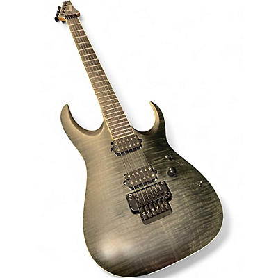 Used 2016 Ibanez RGAIX6FMT Trans Black Solid Body Electric Guitar