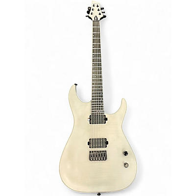 Used 2016 Schecter Guitar Research KM-6 MK I White Solid Body Electric Guitar