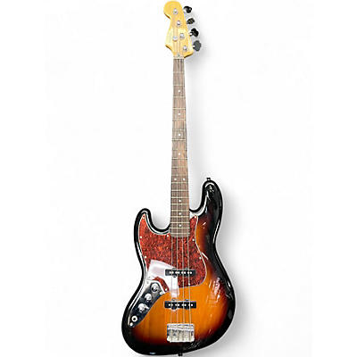 Used 2016 Squier Classic Vibe 1960S Jazz Bass LEFT HANDED Sunburst Electric Bass Guitar