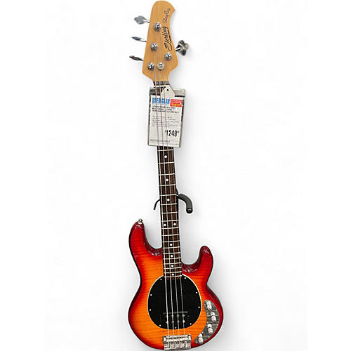 Used 2016 Sterling by Music Man Stingray 4 Cherry Sunburst Electric Bass Guitar Cherry Sunburst