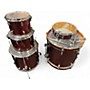 Used 2016 TAMA 5 Piece Silverstar All Birch Red Sparkle Drum Kit Red Sparkle