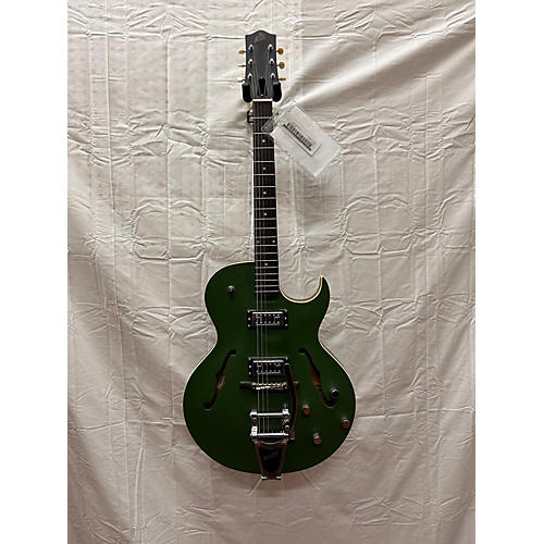 The Loar Used 2016 The Loar LH306TCGN Green Hollow Body Electric Guitar Green