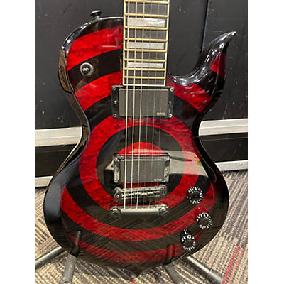 Wylde Audio Used 2016 Wylde Audio Odin Grail BLACK AND RED Solid Body Electric Guitar