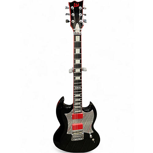 Used 2017 ESP LTD GT-600 GLEN TIPTON Black Solid Body Electric Guitar Black