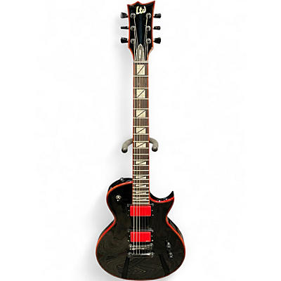 Used 2017 ESP Ltd gh600nt Black Solid Body Electric Guitar
