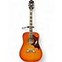 Used 2017 Epiphone Dove Pro Cherry Sunburst Acoustic Electric Guitar Cherry Sunburst