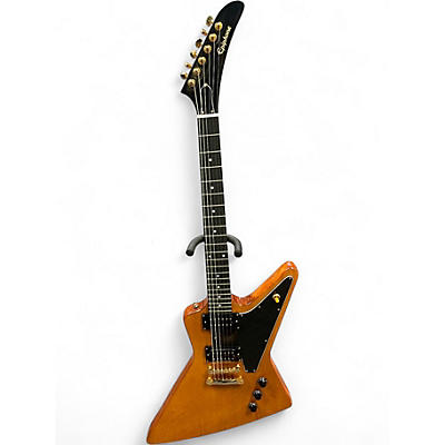 Used 2017 Epiphone Karina Explorer Natural Solid Body Electric Guitar