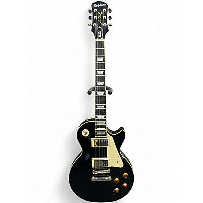 Used 2017 Epiphone Les Paul Standard Black Onyx Solid Body Electric Guitar