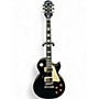 Used 2017 Epiphone Les Paul Standard Black Onyx Solid Body Electric Guitar Black Onyx