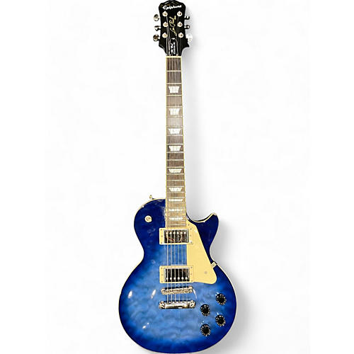 Epiphone Used 2017 Epiphone Les Paul Standard Pro Blue Burst Solid Body Electric Guitar Blue Burst