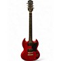 Used 2017 Epiphone SG Cherry Solid Body Electric Guitar Cherry