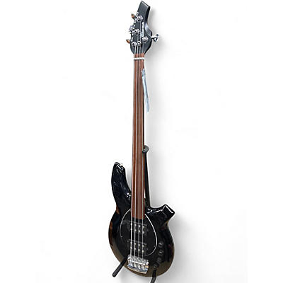 Used 2017 Ernie Ball Music Man Bongo HH Fretless 4 String Black Electric Bass Guitar