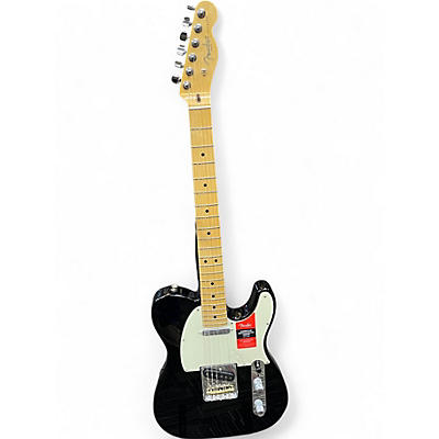 Used 2017 Fender AMERICAN PROFESSIONAL TELECASTER Black Solid Body Electric Guitar