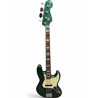 Used 2017 Fender Adam Clayton Jazz Bass Sherwood Green Electric Bass Guitar